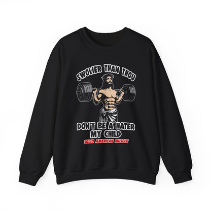Solid American Muscle - Swolier Than Thou - Lifting Jesus - Sweatshirt