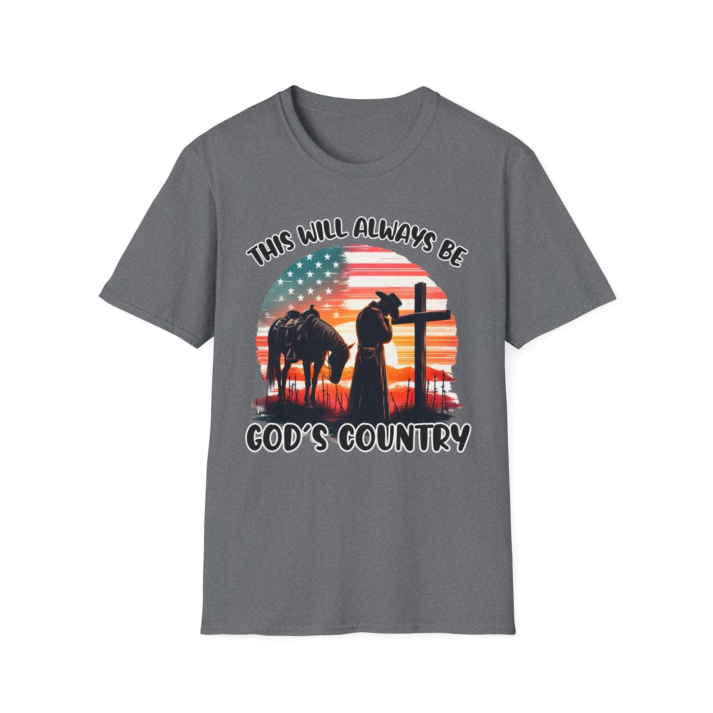 Patriot Collection - God's Country - Western Cross - T-Shirt