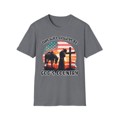 Patriot Collection - God's Country - Western Cross - T-Shirt