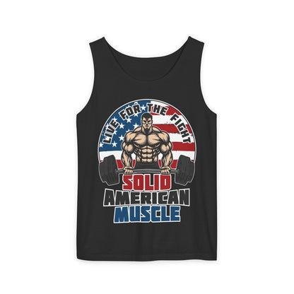 Solid American Muscle - Live For The Fight - Logo - Tank Top