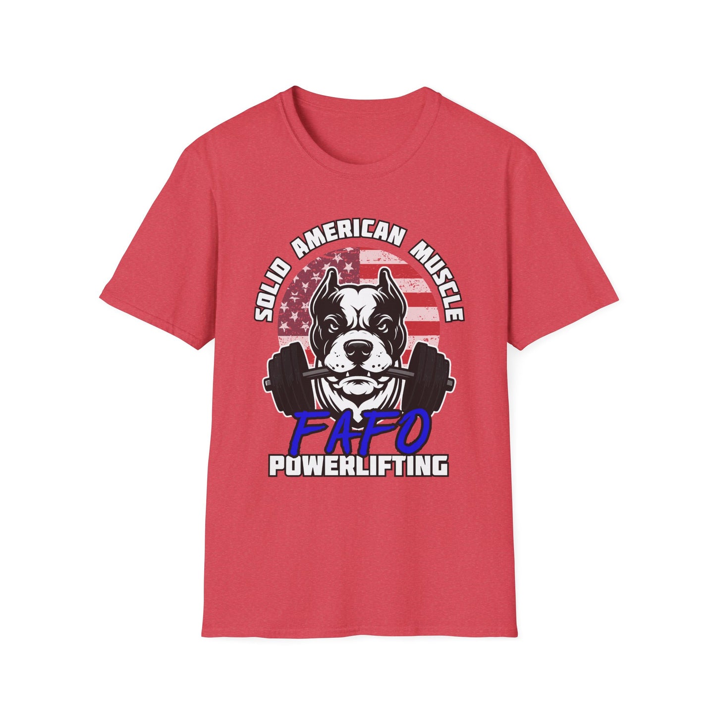Solid American Muscle - FAFO Powerlifting - Mad Dog T-Shirt