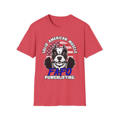 Solid American Muscle - FAFO Powerlifting - Mad Dog T-Shirt