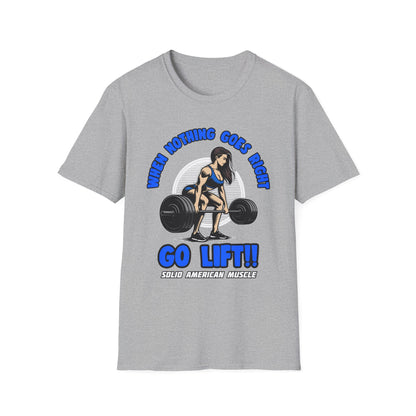 Solid American Muscle - When Nothing Goes Right, Go Lift #1 T-Shirt