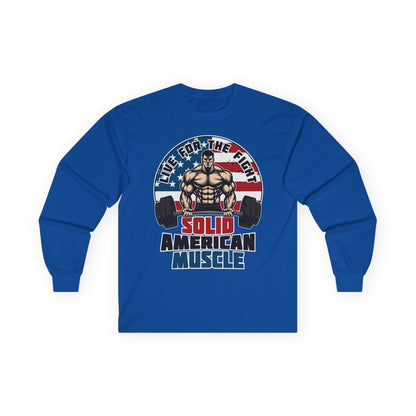 Solid American Muscle - Live for the Fight - Logo Long Sleeve T-Shirt
