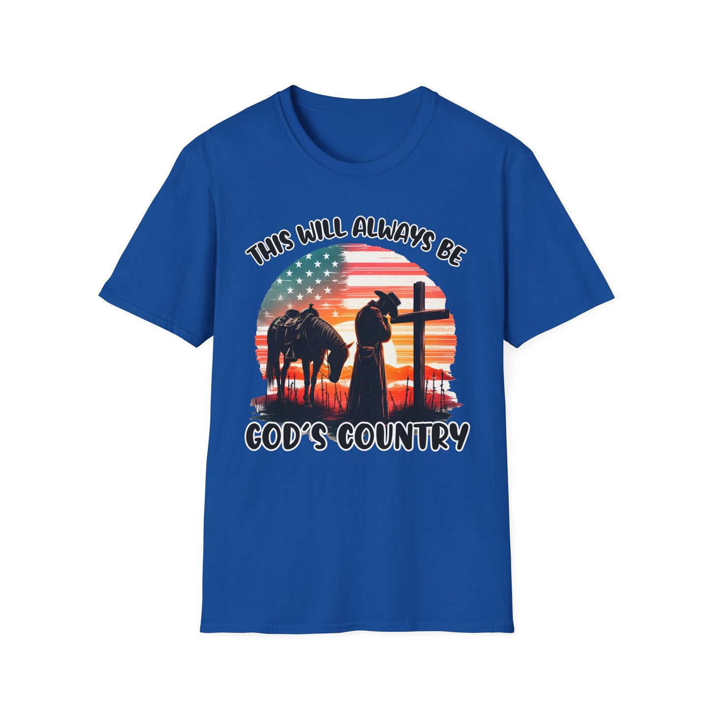 Patriot Collection - God's Country - Western Cross - T-Shirt