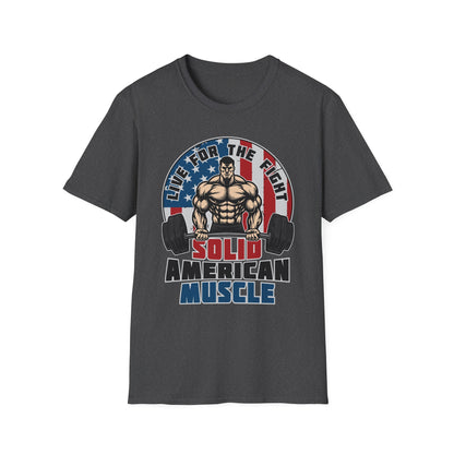 Solid American Muscle - Live for the Fight - Logo T-Shirt