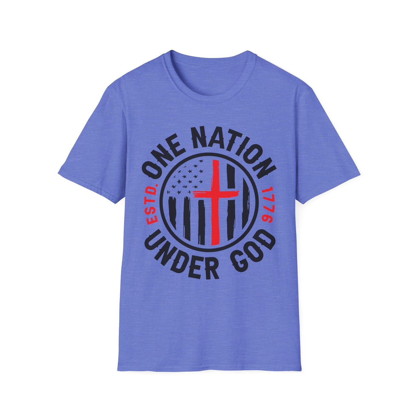 Patriot Collection - One Nation Under God - Christian Cross - T-Shirt