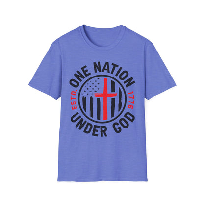 Patriot Collection - One Nation Under God - Christian Cross - T-Shirt