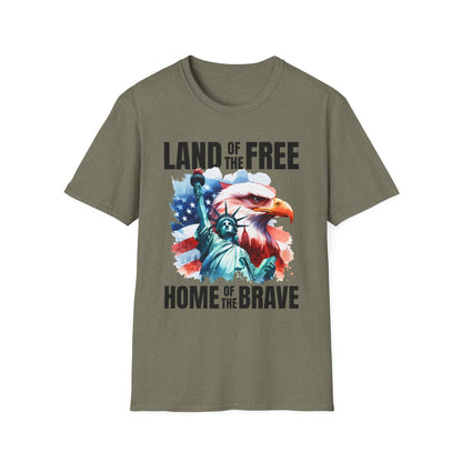 Patriot Collection - Land of the Free, Home of the Brave - T-Shirt