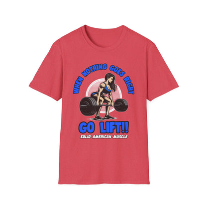 Solid American Muscle - When Nothing Goes Right, Go Lift #1 T-Shirt
