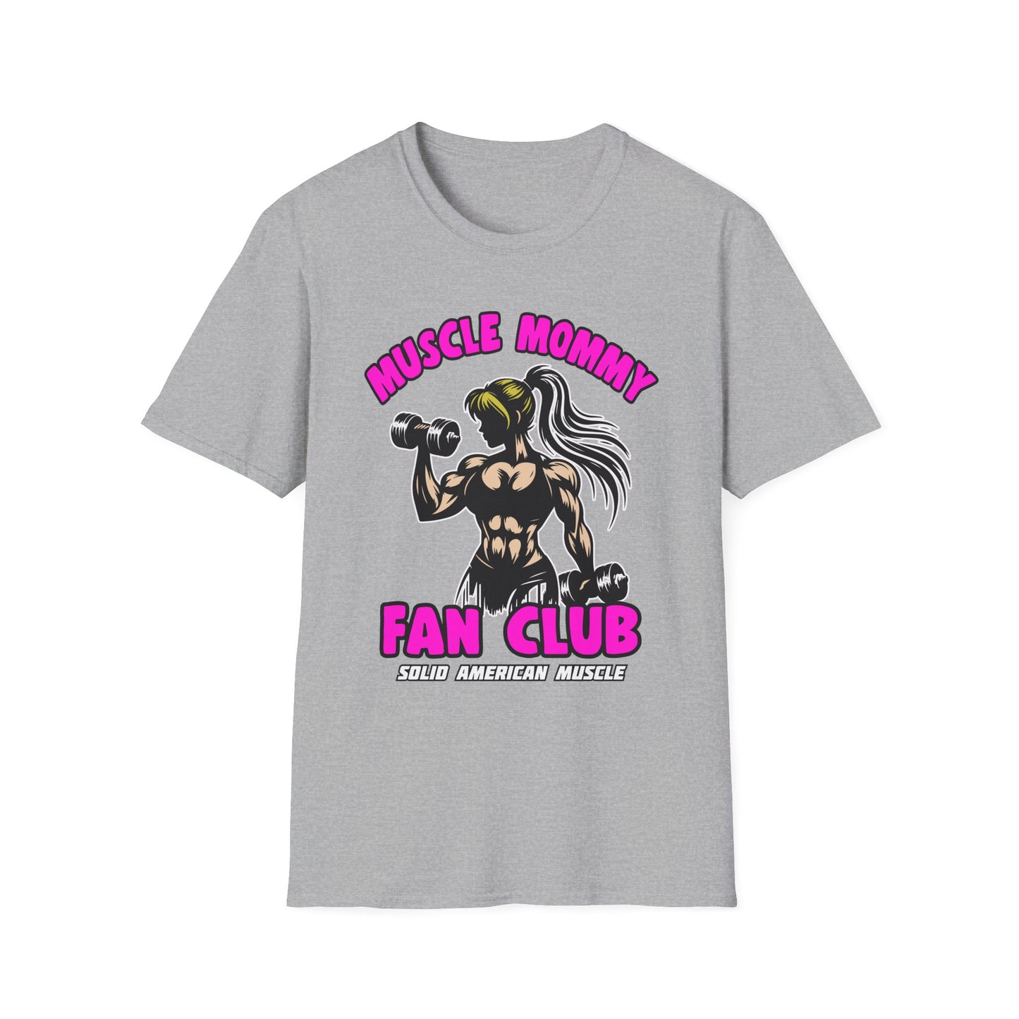 Solid American Muscle - Muscle Mommy Fan Club T-Shirt