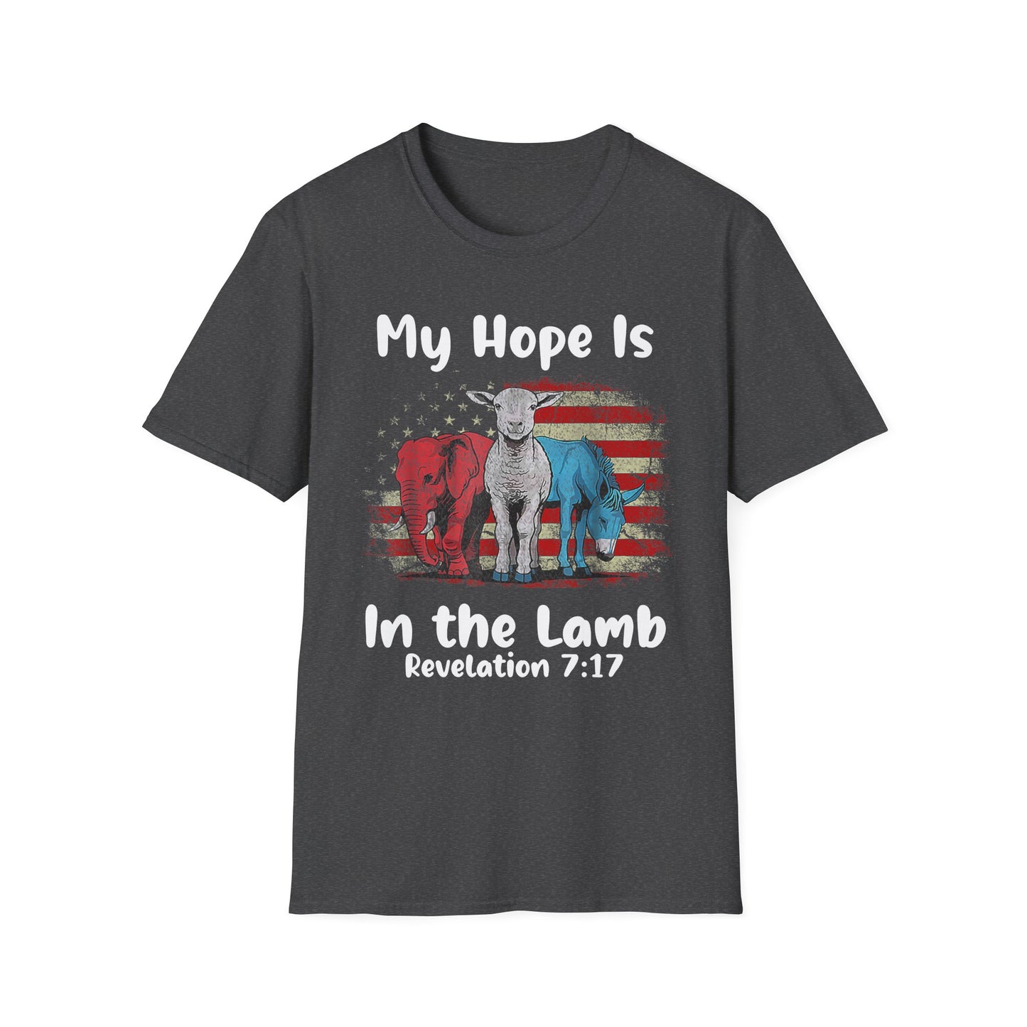 Patriot Collection - My Hope Is In the Lamb - Christian / Jesus - T-Shirt