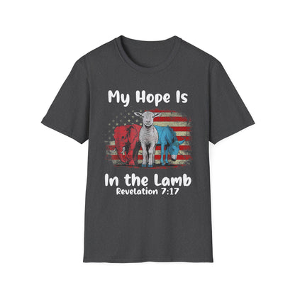 Patriot Collection - My Hope Is In the Lamb - Christian / Jesus - T-Shirt