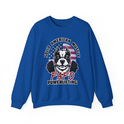 Solid American Muscle - FAFO Powerlifting - Mad Dog Sweatshirt