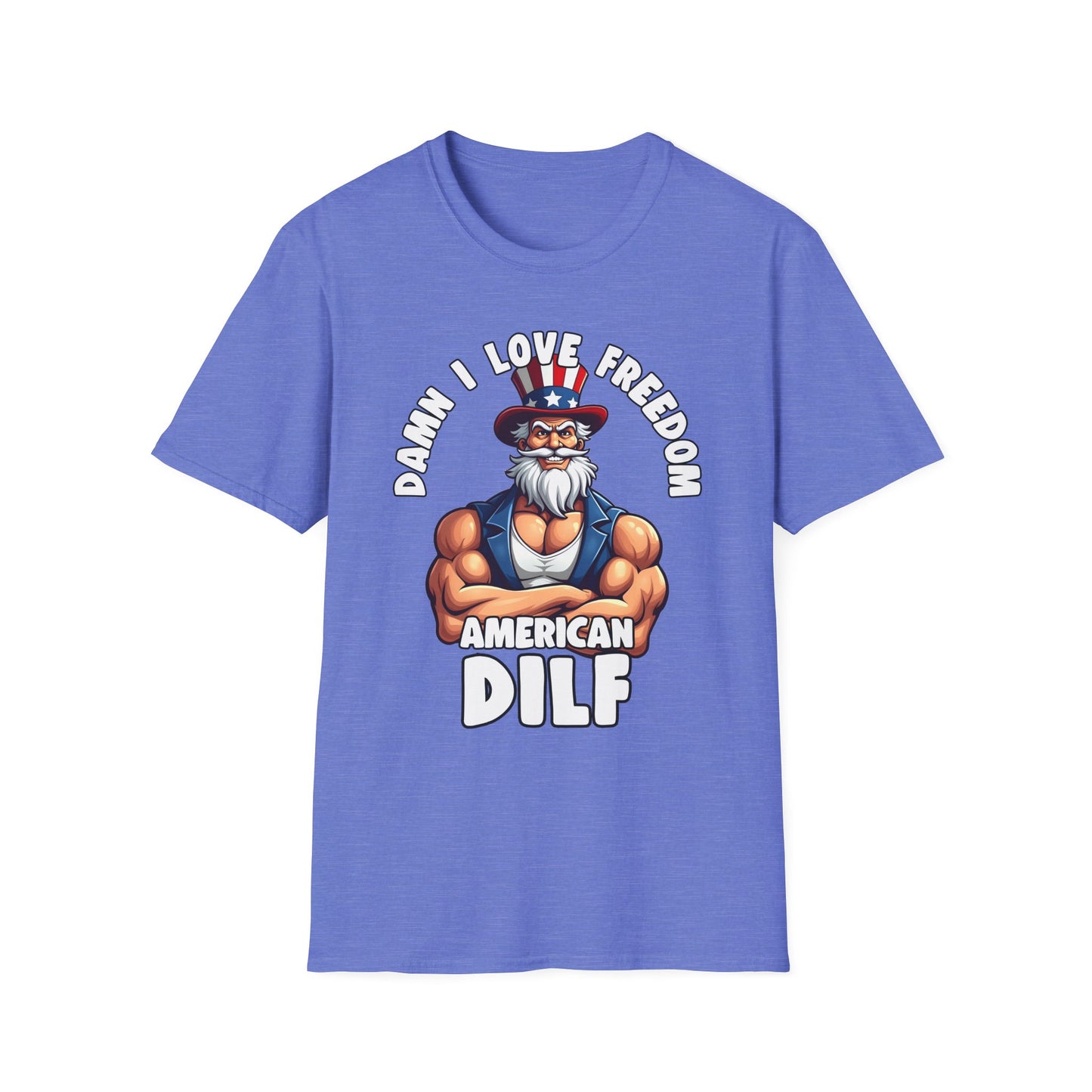 Patriot Collection - Damn I Love Freedom - American DILF - Uncle Sam T-Shirt