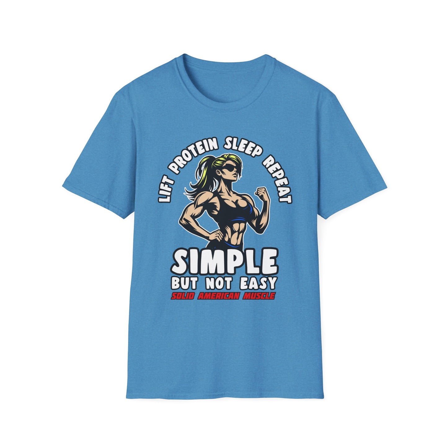 Solid American Muscle - Simple But Not Easy #1 T-Shirt