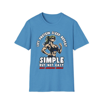 Solid American Muscle - Simple But Not Easy #1 T-Shirt