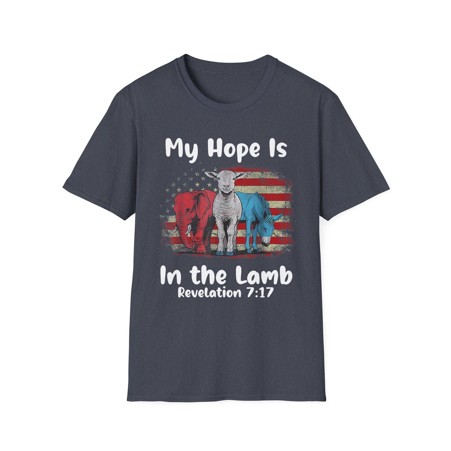Patriot Collection - My Hope Is In the Lamb - Christian / Jesus - T-Shirt