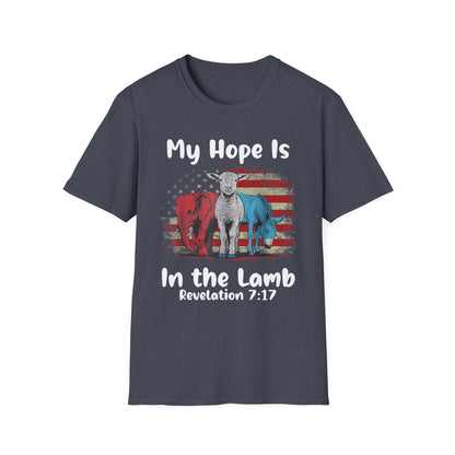 Patriot Collection - My Hope Is In the Lamb - Christian / Jesus - T-Shirt