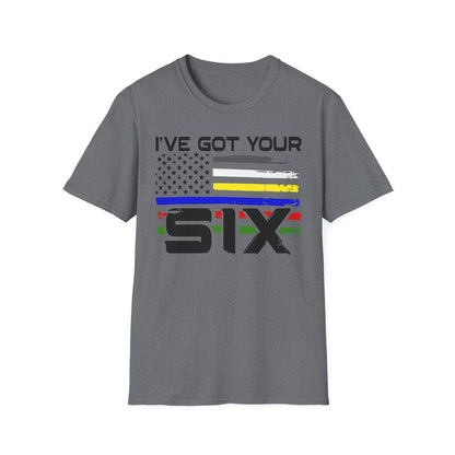 Patriot Collection - I’ve Got Your Six - First Responders Flag T-Shirt