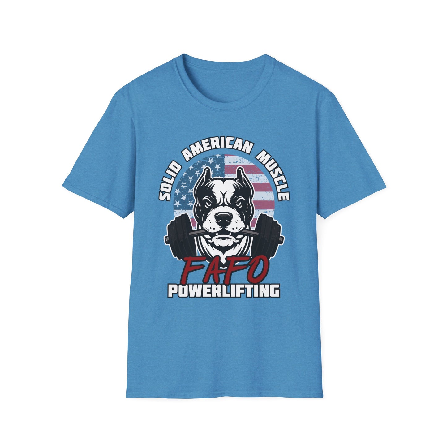 Solid American Muscle - FAFO Powerlifting - Mad Dog T-Shirt