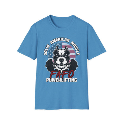 Solid American Muscle - FAFO Powerlifting - Mad Dog T-Shirt