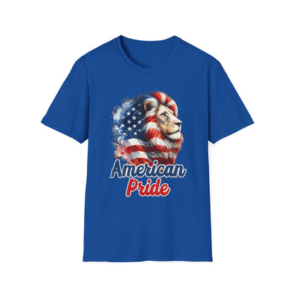 Patriot Collection - American Pride - USA Flag - Lion - T-Shirt