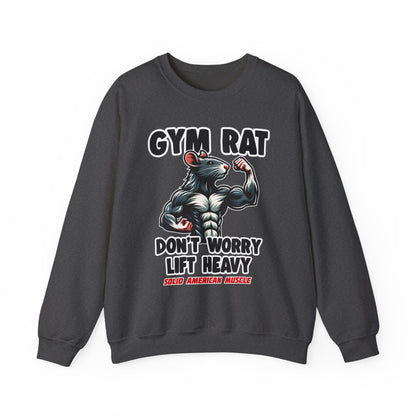 Solid American Muscle - Gym Rat - Don't Worry Lift Heavy - Sweatshirt