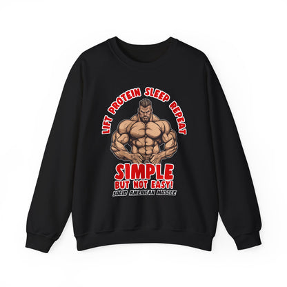Solid American Muscle - Simple But Not Easy Sweatshirt