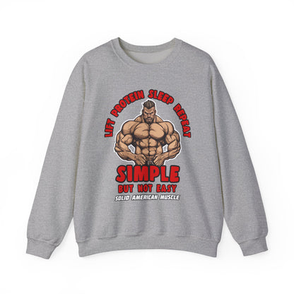 Solid American Muscle - Simple But Not Easy Sweatshirt