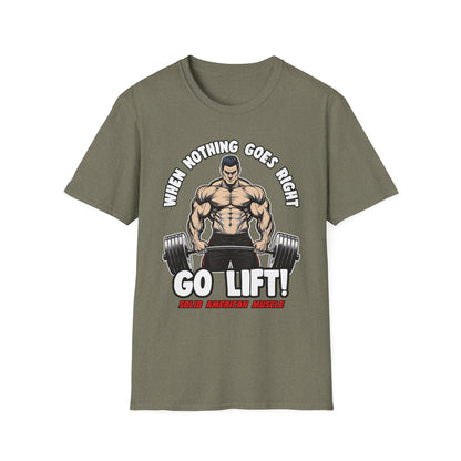 Solid American Muscle - When Nothing Goes Right, Go Lift #2 T-Shirt