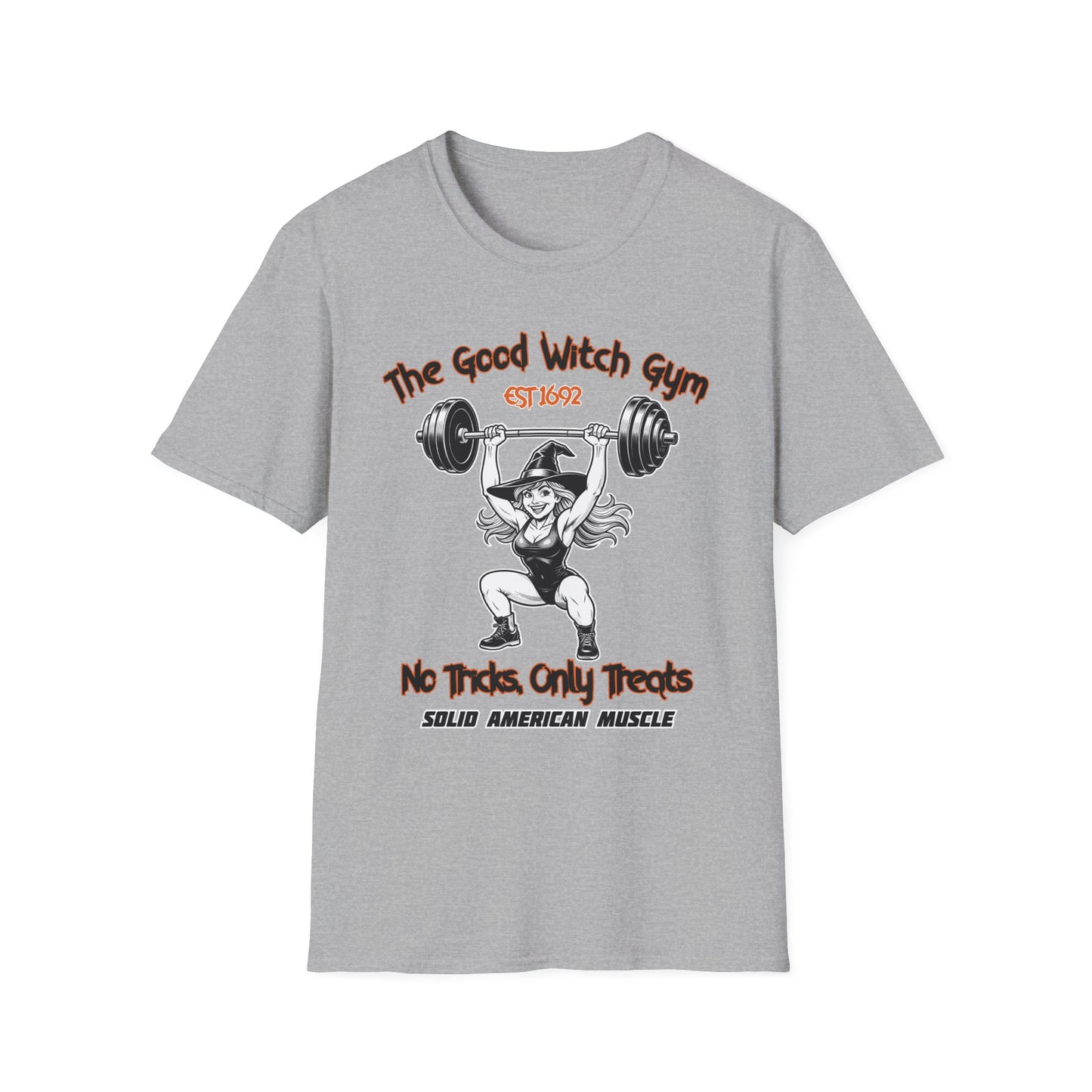 Solid American Muscle - The Good Witch Gym - Halloween Witch T-Shirt