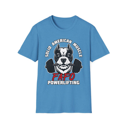Solid American Muscle - FAFO Powerlifting - Mad Dog T-Shirt