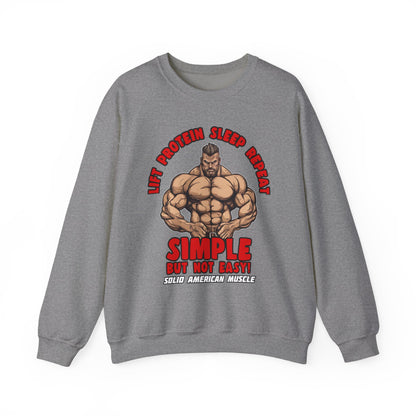 Solid American Muscle - Simple But Not Easy Sweatshirt