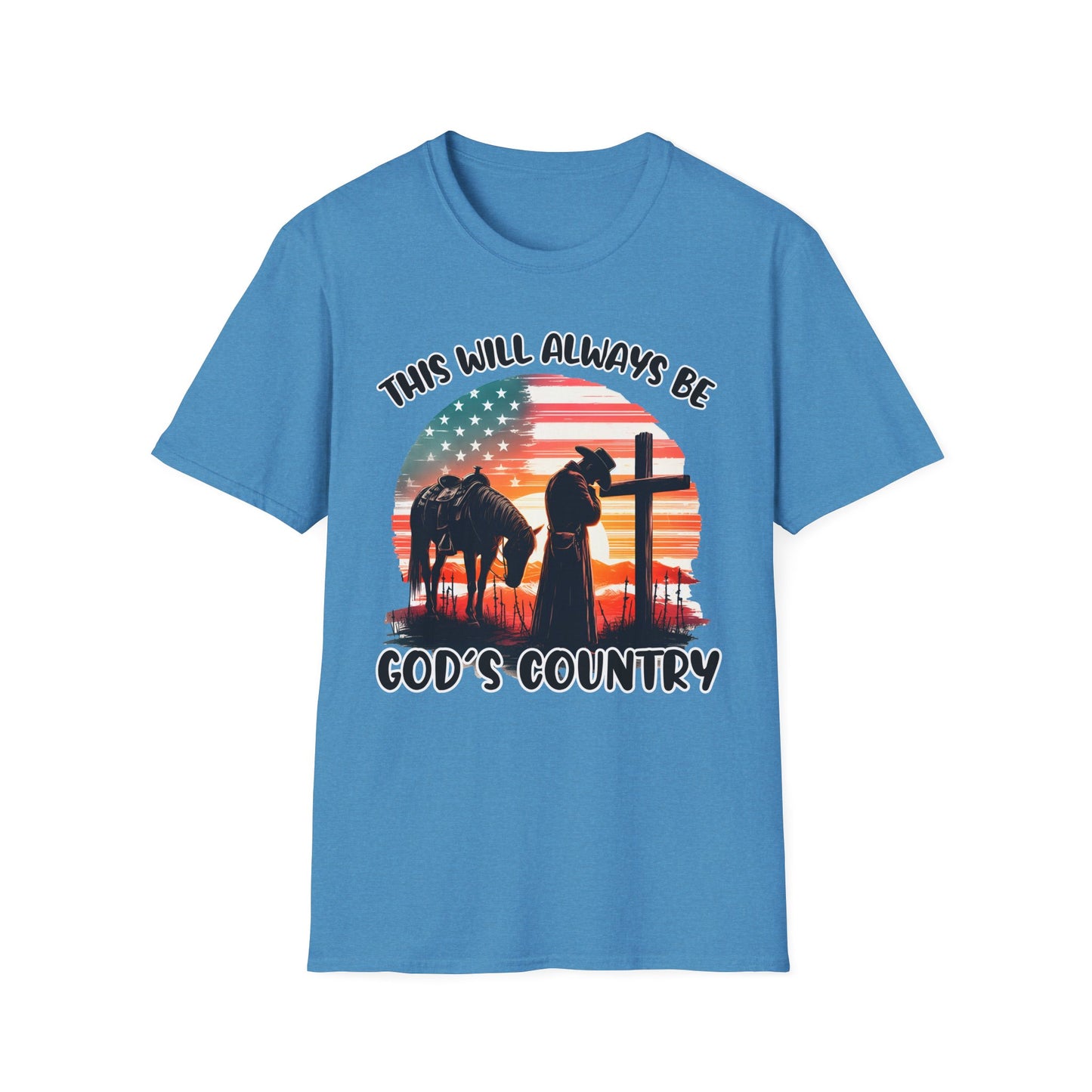 Patriot Collection - God's Country - Western Cross - T-Shirt