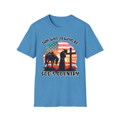 Patriot Collection - God's Country - Western Cross - T-Shirt