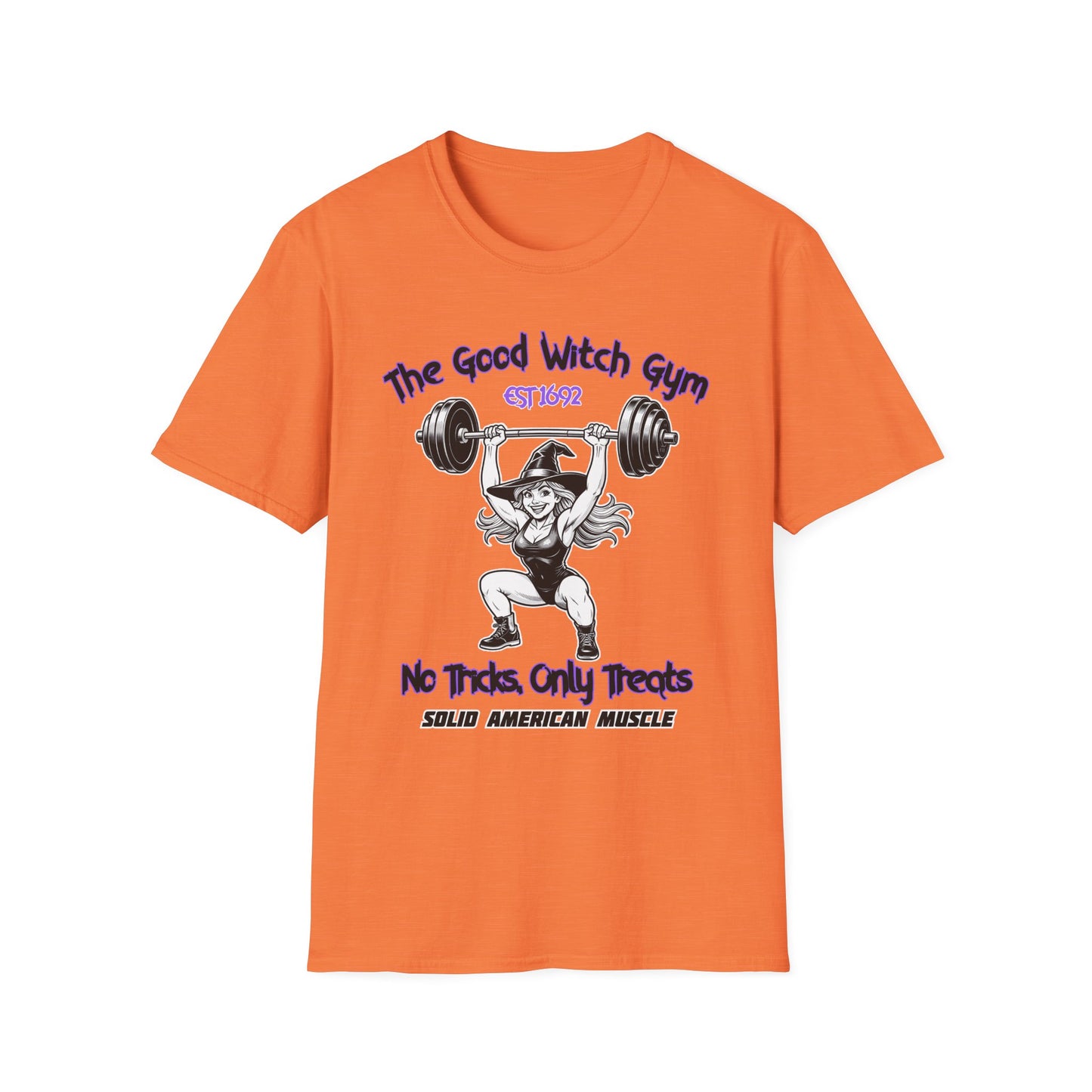 Solid American Muscle - The Good Witch Gym - Halloween Witch T-Shirt