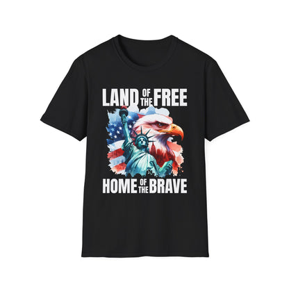 Patriot Collection - Land of the Free, Home of the Brave - T-Shirt