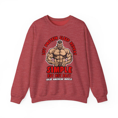 Solid American Muscle - Simple But Not Easy Sweatshirt