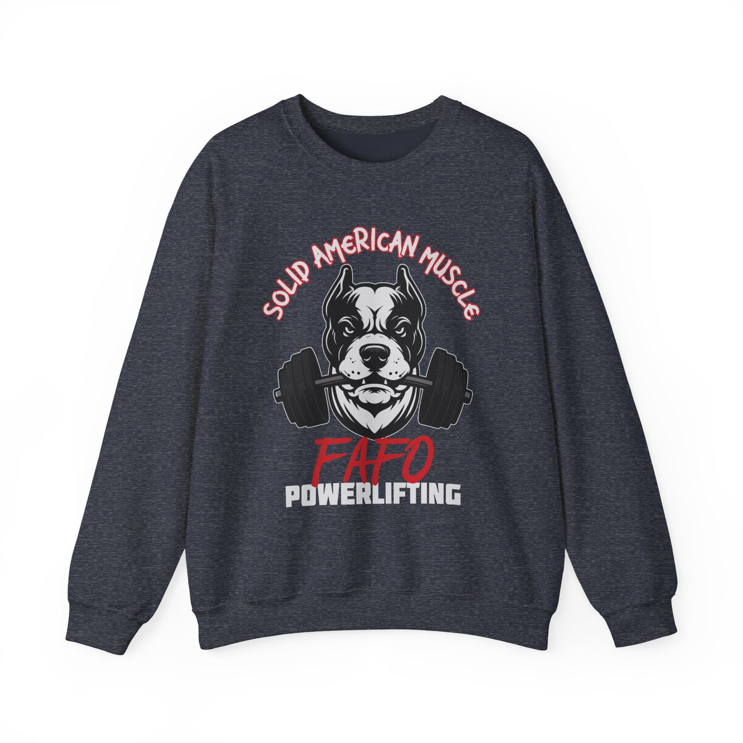 Solid American Muscle - FAFO Powerlifting - Mad Dog Sweatshirt