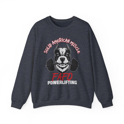 Solid American Muscle - FAFO Powerlifting - Mad Dog Sweatshirt