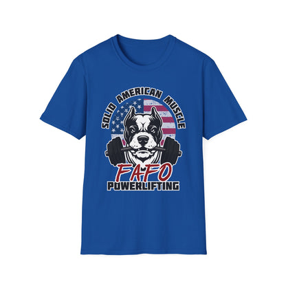 Solid American Muscle - FAFO Powerlifting - Mad Dog T-Shirt