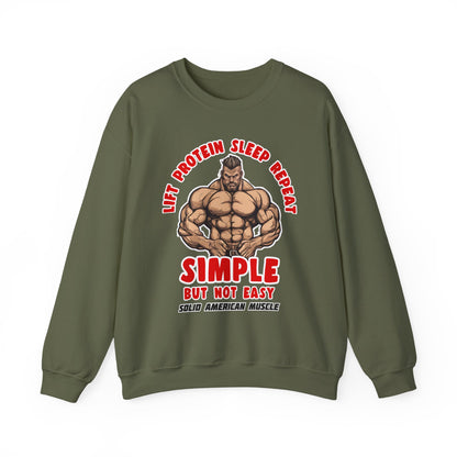 Solid American Muscle - Simple But Not Easy Sweatshirt