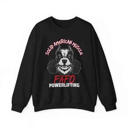 Solid American Muscle - FAFO Powerlifting - Mad Dog Sweatshirt