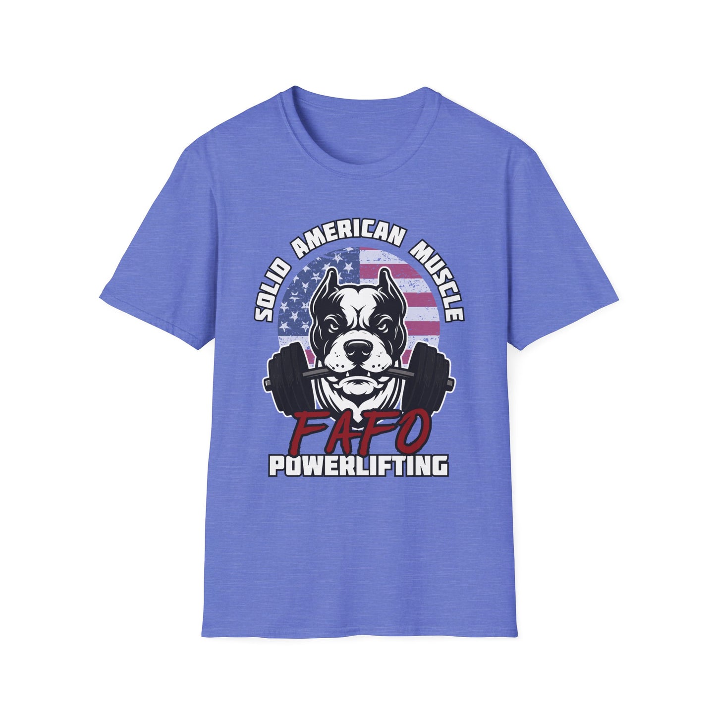 Solid American Muscle - FAFO Powerlifting - Mad Dog T-Shirt