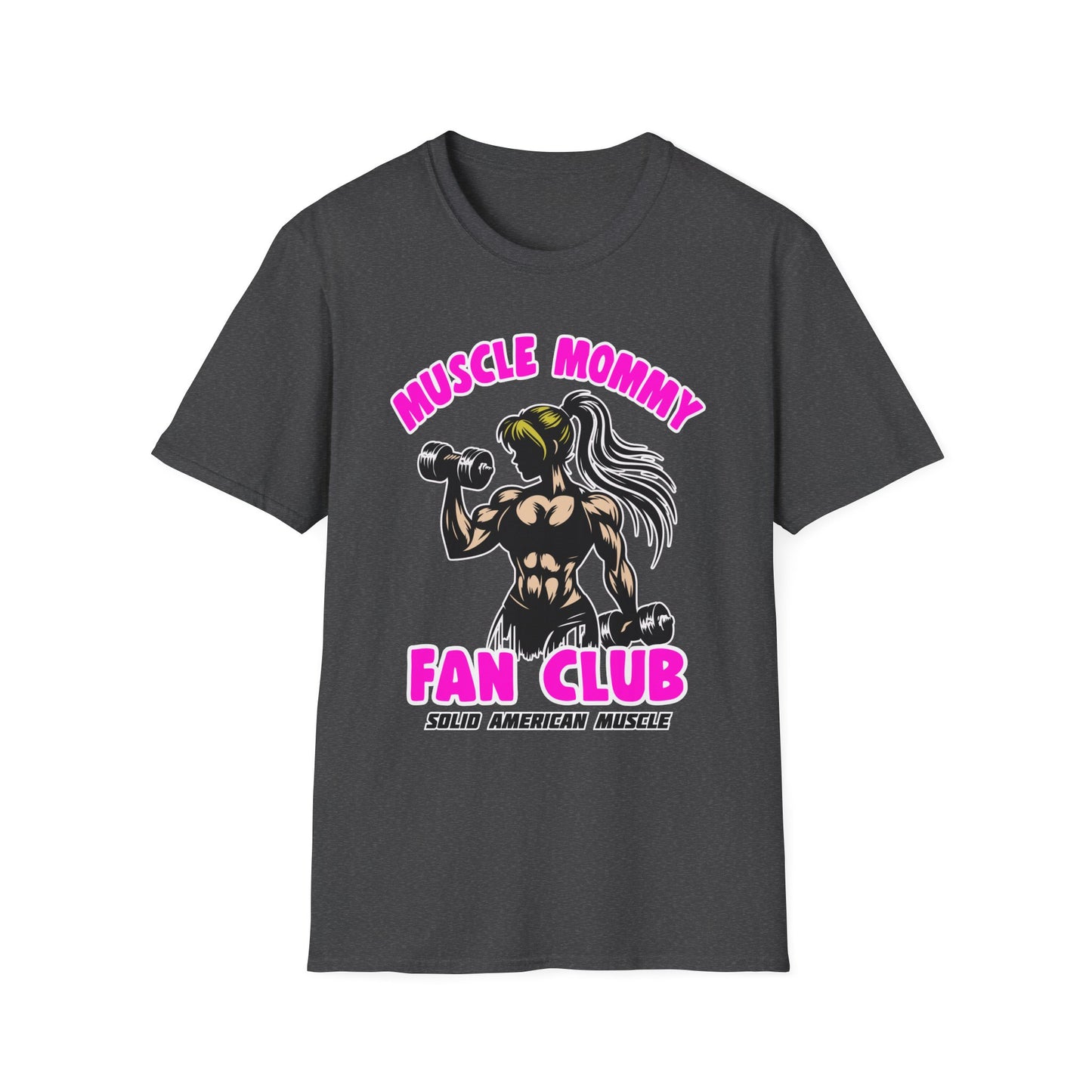 Solid American Muscle - Muscle Mommy Fan Club T-Shirt