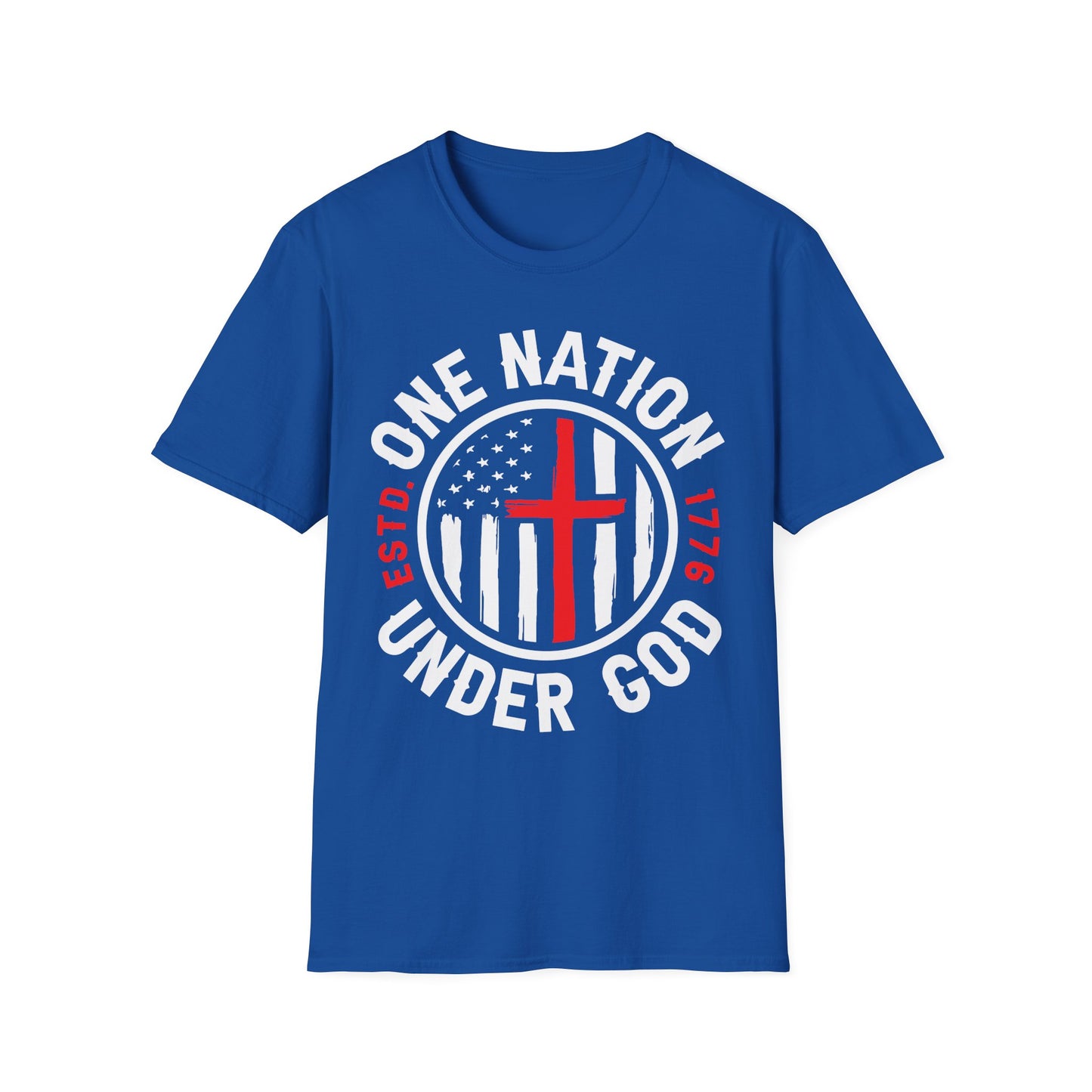 Patriot Collection - One Nation Under God - Christian Cross - T-Shirt