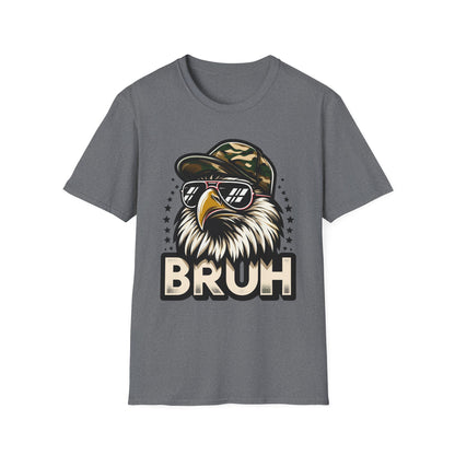 Patriot Collection - Eagle with Shades - Camo Hat - Bruh - T-Shirt