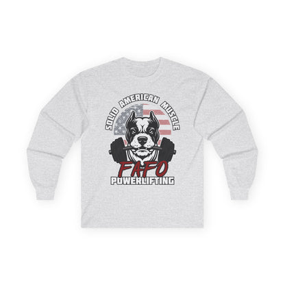 Solid American Muscle - FAFO Powerlifting - Mad Dog - Long Sleeve T-Shirt