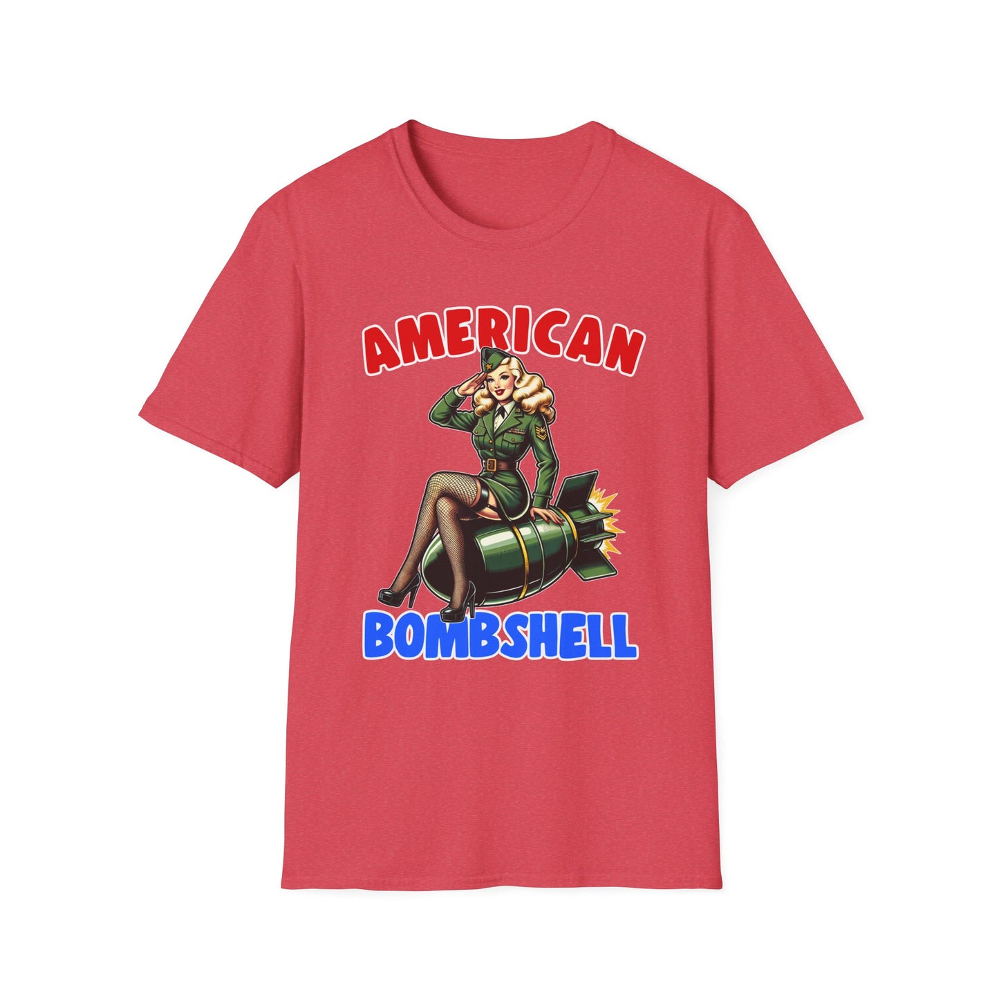 Patriot Collection - American Bombshell - Retro Military Style - T-Shirt